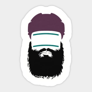 Radko Gudas Anaheim Beard Sticker